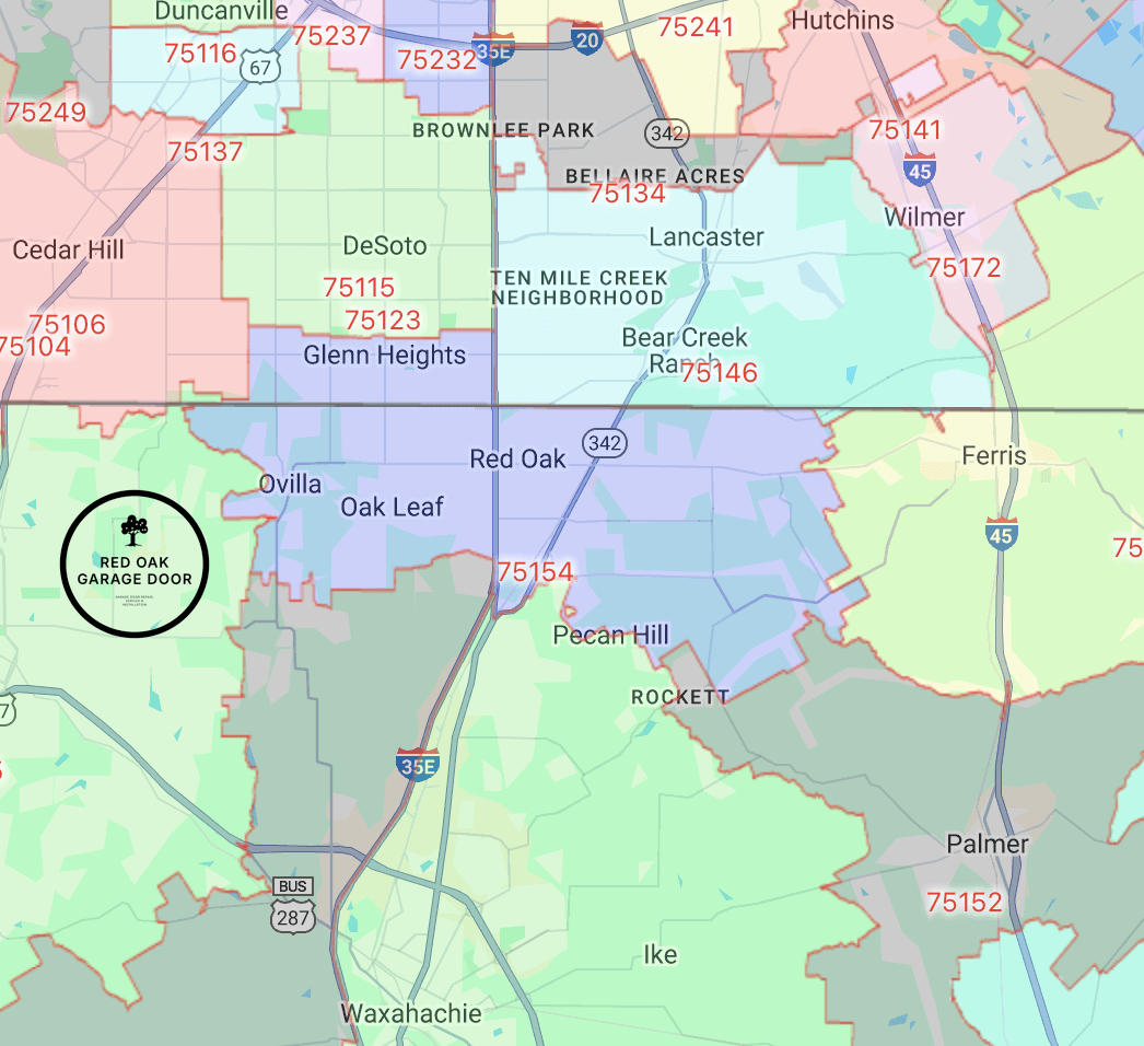 Red-Oak-Texas-map